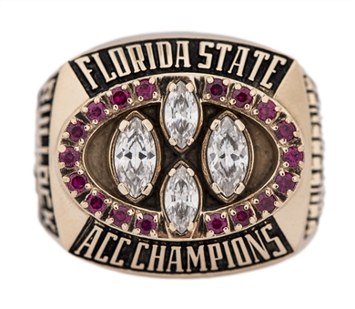 1995 Florida State Seminoles Atlantic Coast Conference Football Championship Ring